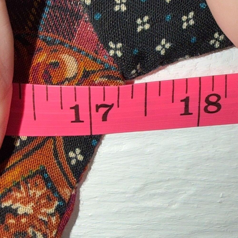 Vintage 90s Maxi Dress Size 4 Boho Paisley Floral Grunge E.D. Michaels Petite - Picture 9 of 12